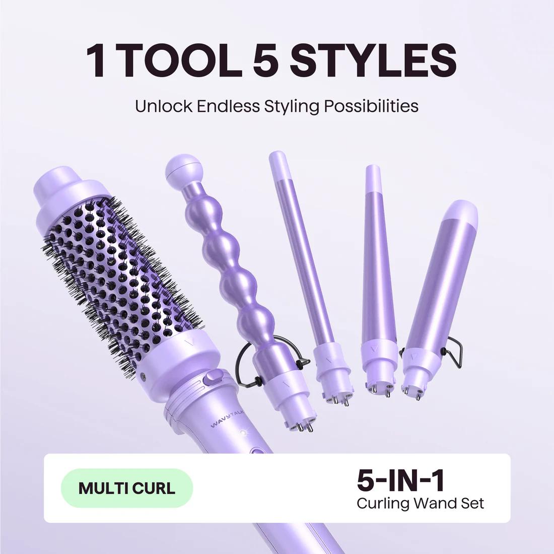 Multi Curl 5-in-1 Curling Wand Set